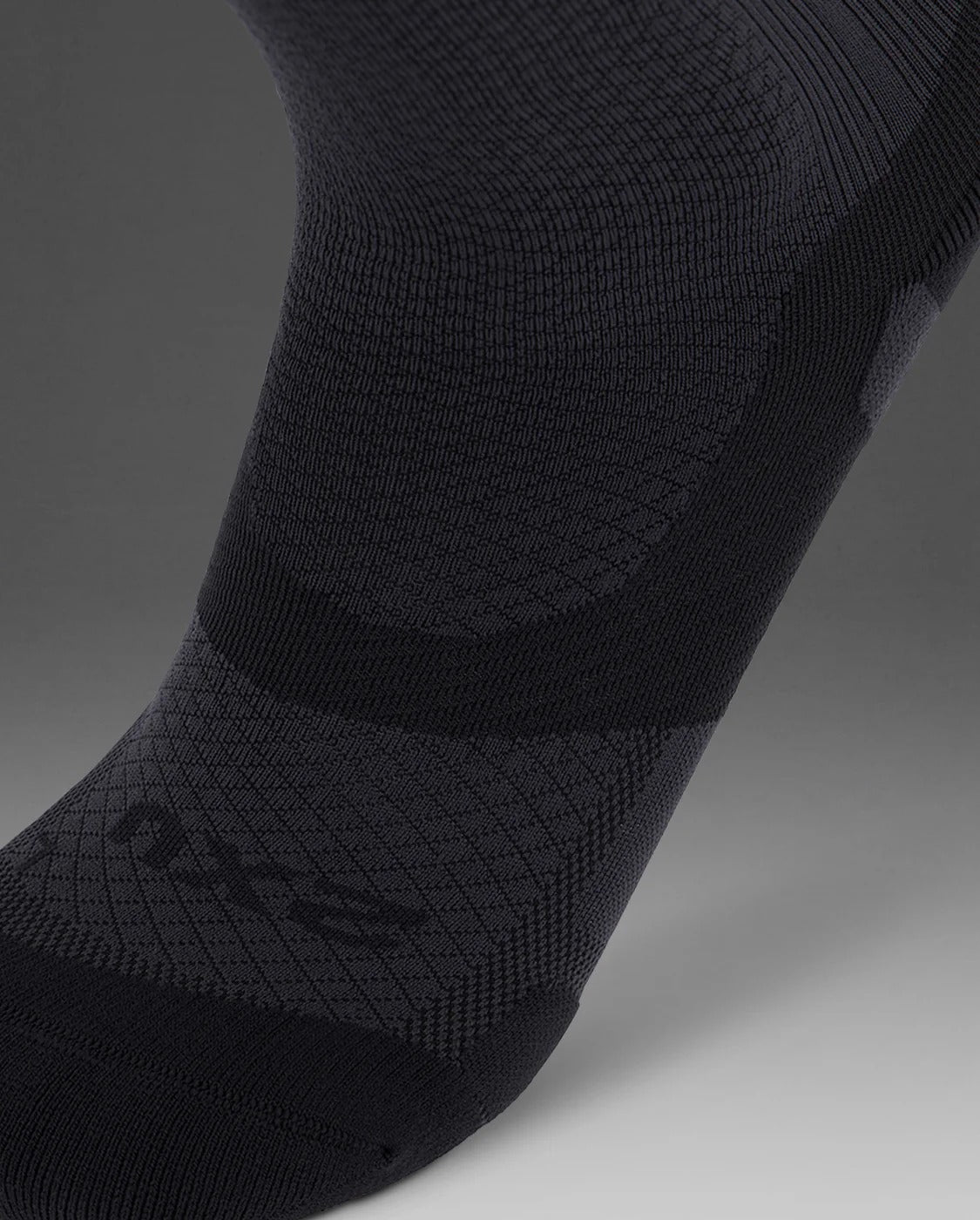 U Vectr Light Cushion Full Length Compression Socks 中性 輕量緩震足弓機能全長壓縮襪｜灰/黑