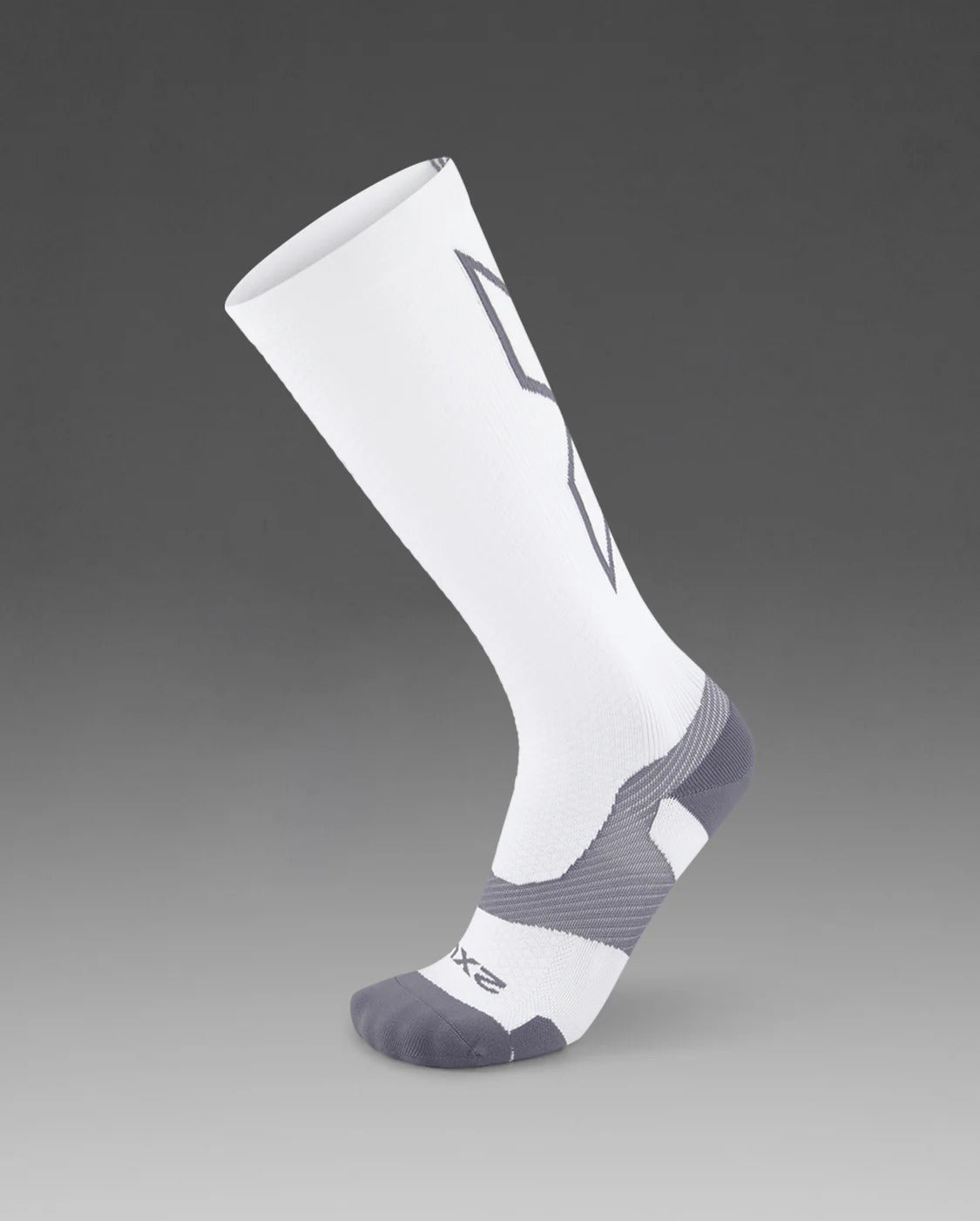 U Vectr Light Cushion Full Length Compression Socks 中性 輕量緩震足弓機能全長壓縮襪｜白