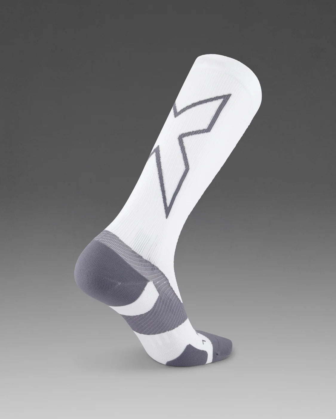 U Vectr Light Cushion Full Length Compression Socks 中性 輕量緩震足弓機能全長壓縮襪｜白