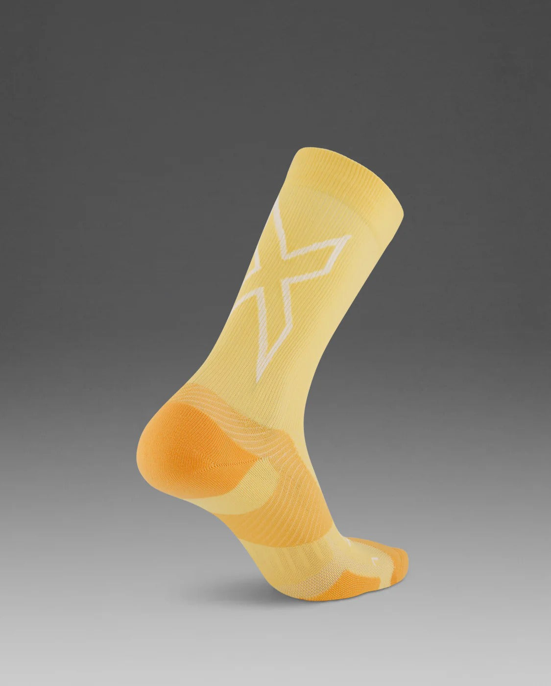 U Vectr Light Cushion Crew Socks 中性 輕量穩定緩震足弓機能中筒襪｜黃