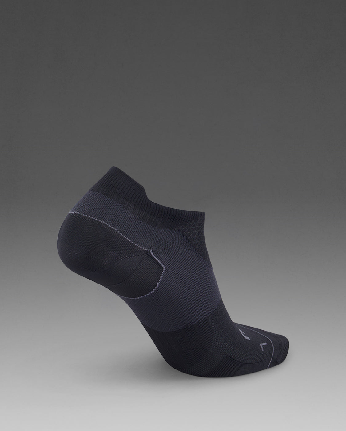 U Vectr Ultralight No Show Compression Socks 中性 輕量緩震足弓機能隱形壓縮襪｜黑