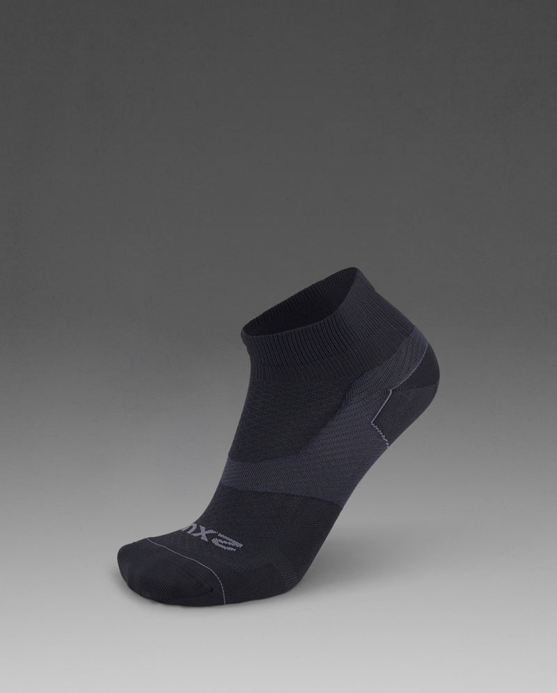 Vectr Ultralight 1/4 Crew Compression Socks - Unisex Advanced Support Lightweight 1/4 Compression Socks | Black 