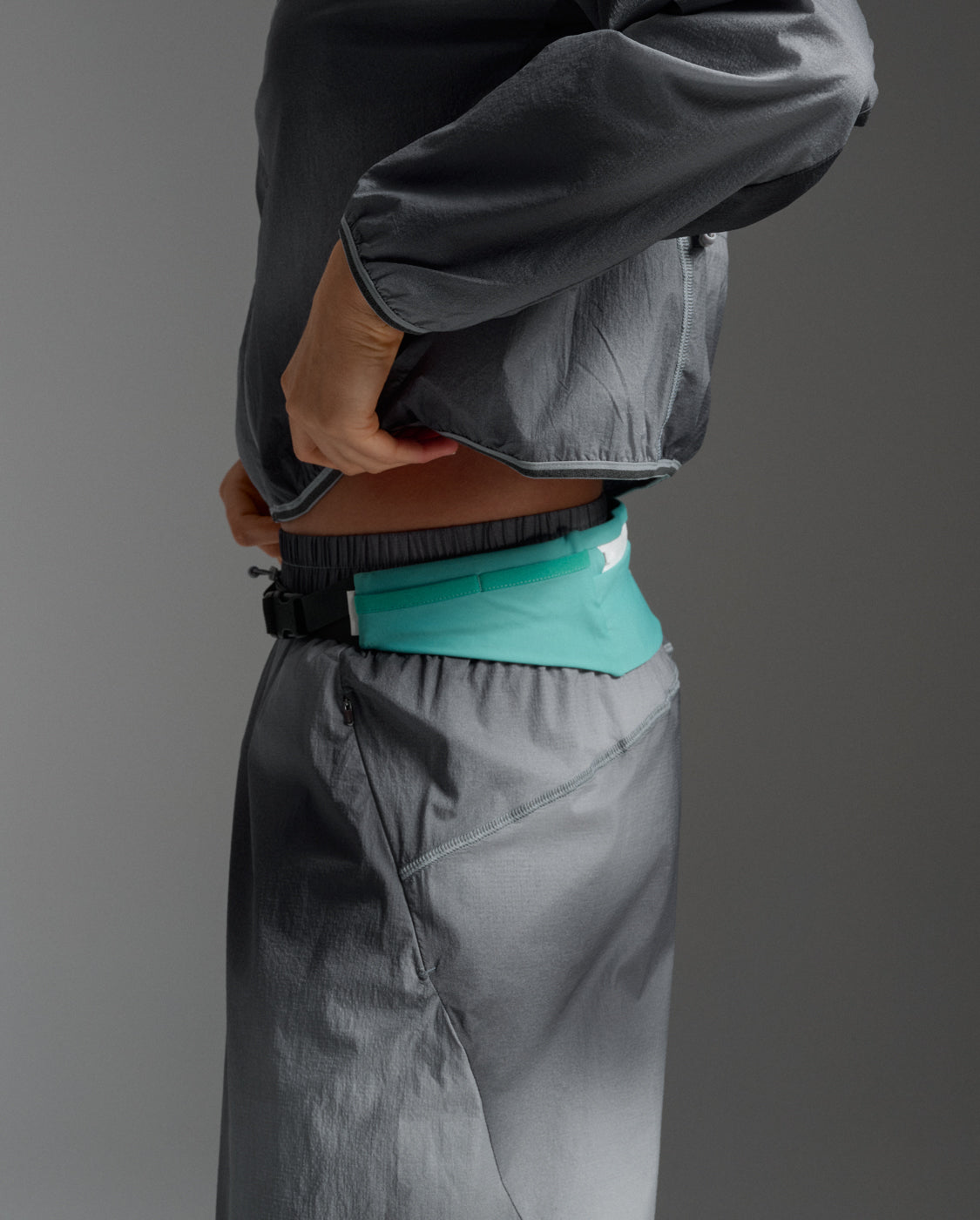 Run Belt 中性 跑步用收納腰帶｜極光綠