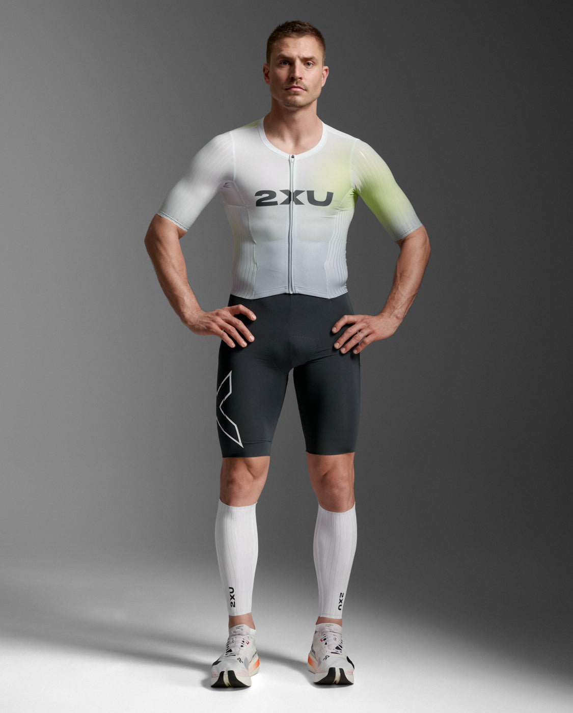 Light Speed Aero Calf Guards 中性 壓縮小腿套(一雙)｜白