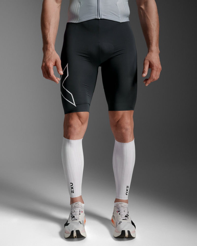 Light Speed Aero Calf Guards 中性 壓縮小腿套(一雙)｜白