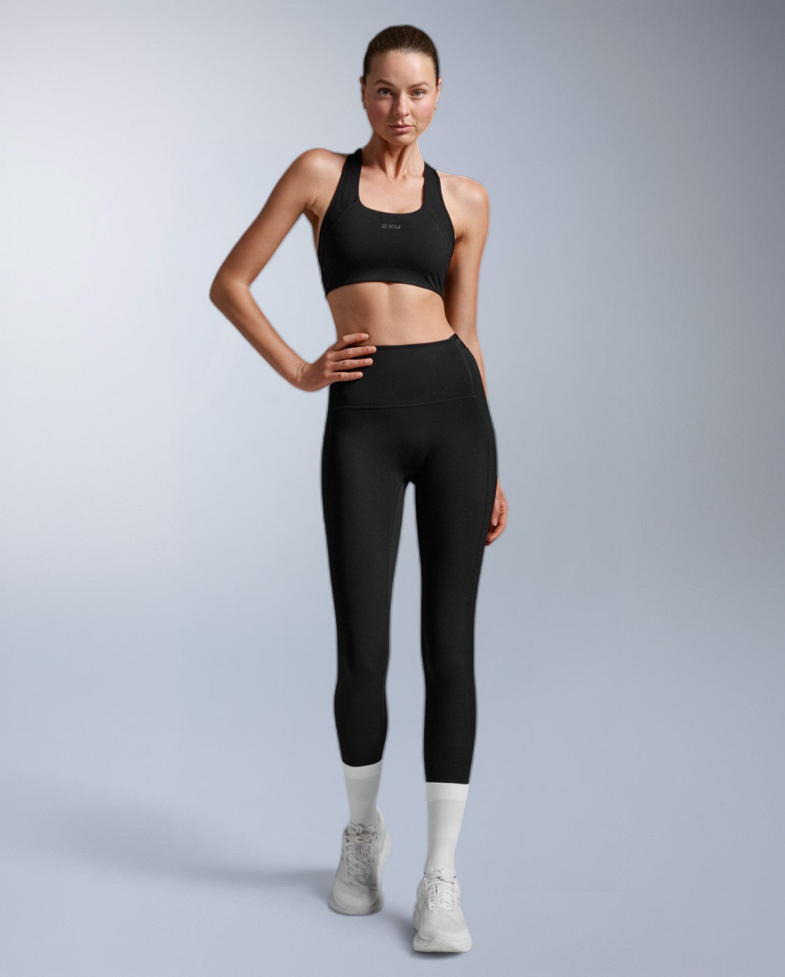 Form Stash Hi-Rise Compression Tight With Pockets 女士 高腰壓縮長褲｜黑