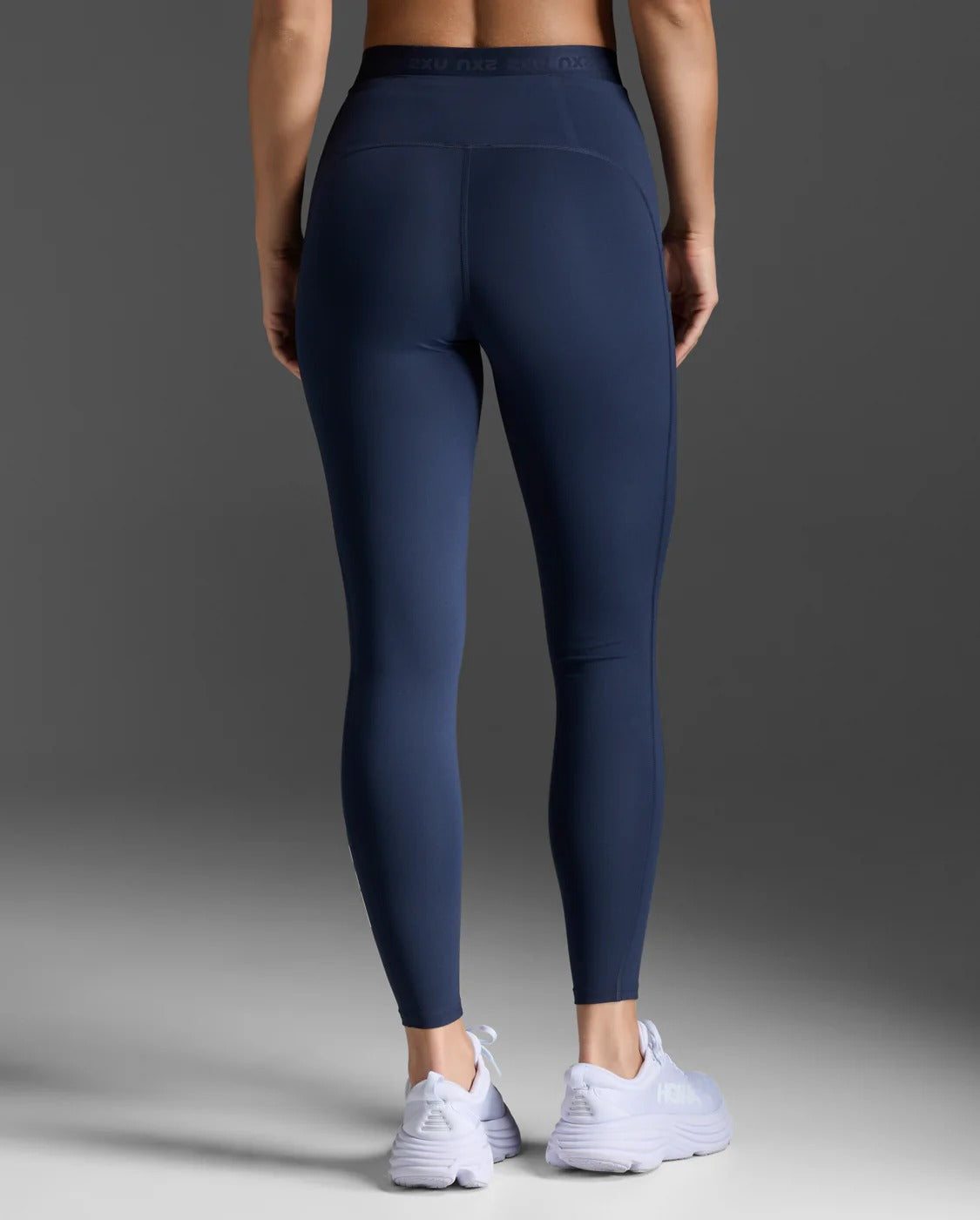 W Form Stash Hi-Rise Compression Tight  With Pockets 女士 全長高腰修身深蹲防透口袋款壓縮褲｜午夜藍