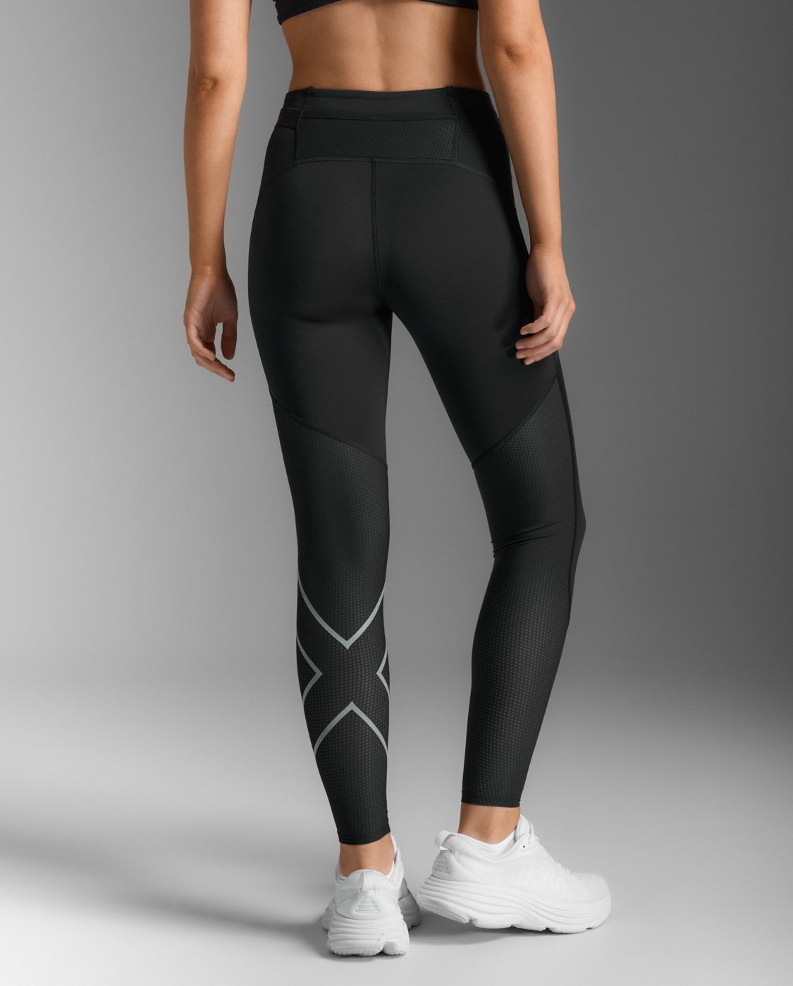 W Aero Mesh Hi-Rise Compression Tights 女士 暢跑高腰透氣多口袋機能壓縮褲｜黑