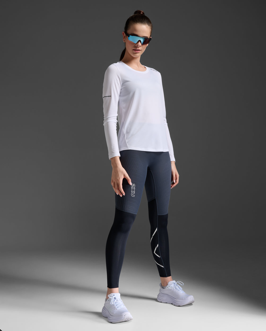 Aero Long Sleeve 女士 暢跑吸濕快乾機能長袖上衣 | 白