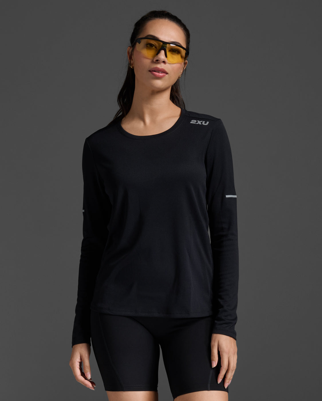 W Aero Long Sleeve 女士 暢跑吸濕快乾機能長袖上衣 | 黑