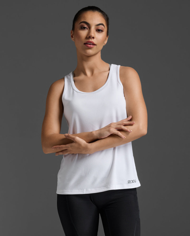 Aero Singlet 女士 跑步背心｜白