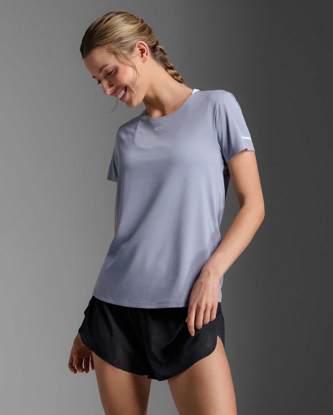 W Light Speed Tech Tee 女士 輕盈奔馳進階快乾機能輕量舒適運動T恤｜淺紫