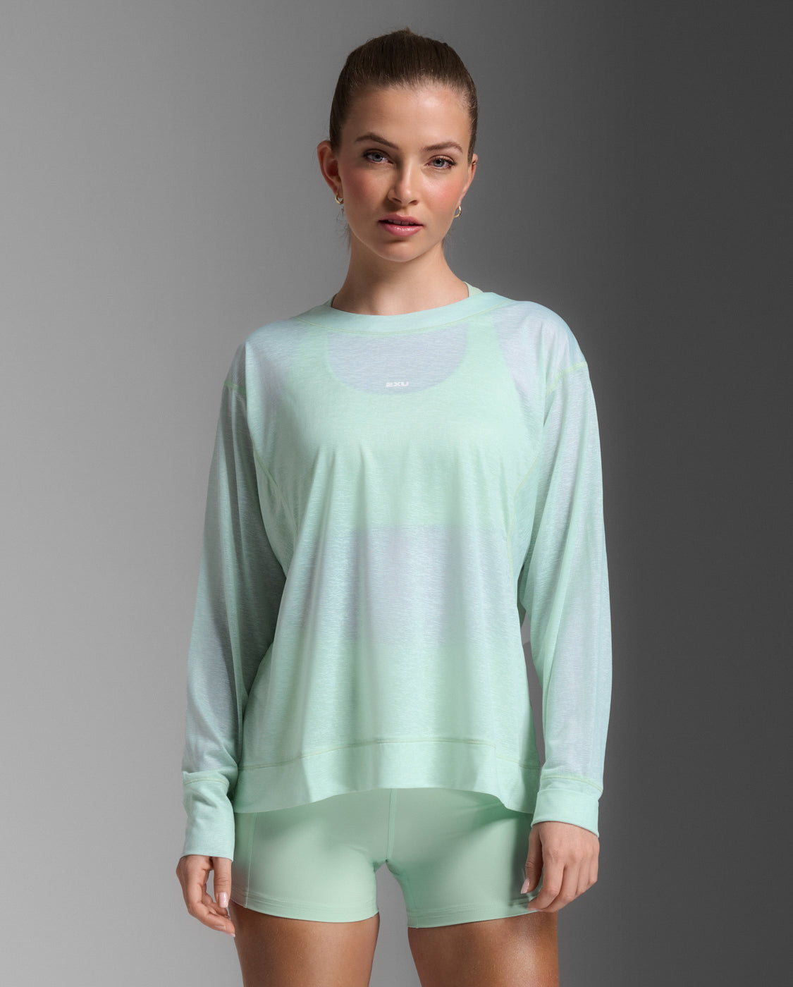 W ReLight Long Sleeve 女士 乾爽輕盈舒適機能長袖上衣 | 綠