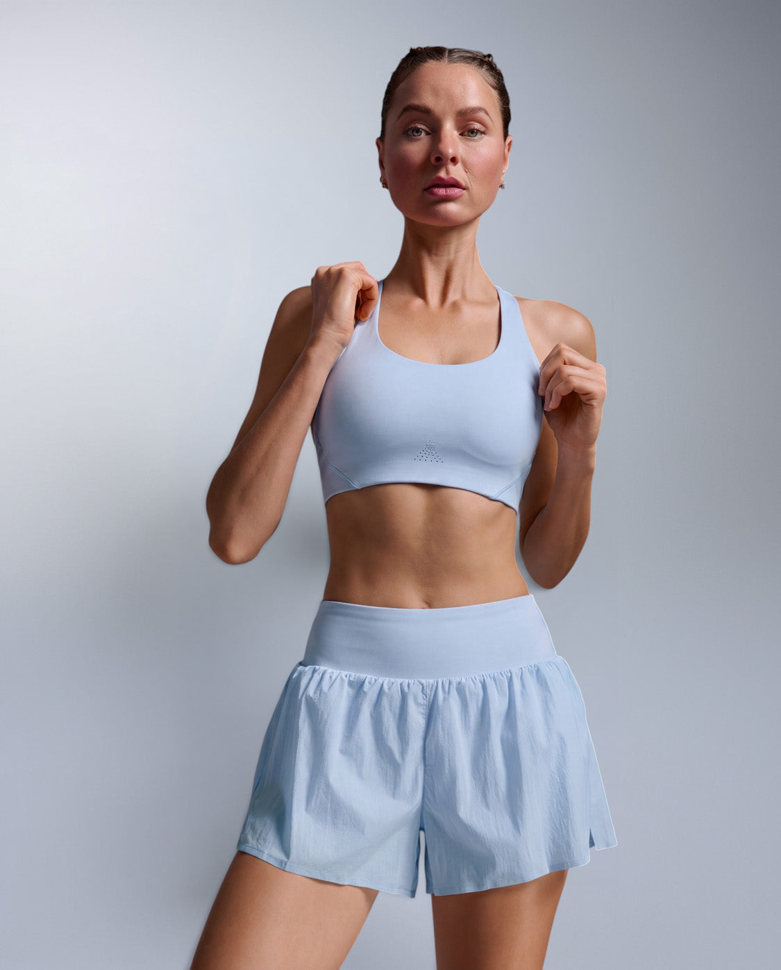 Aero Mesh Medium Impact Bra 女士 中度支撐運動內衣｜天藍