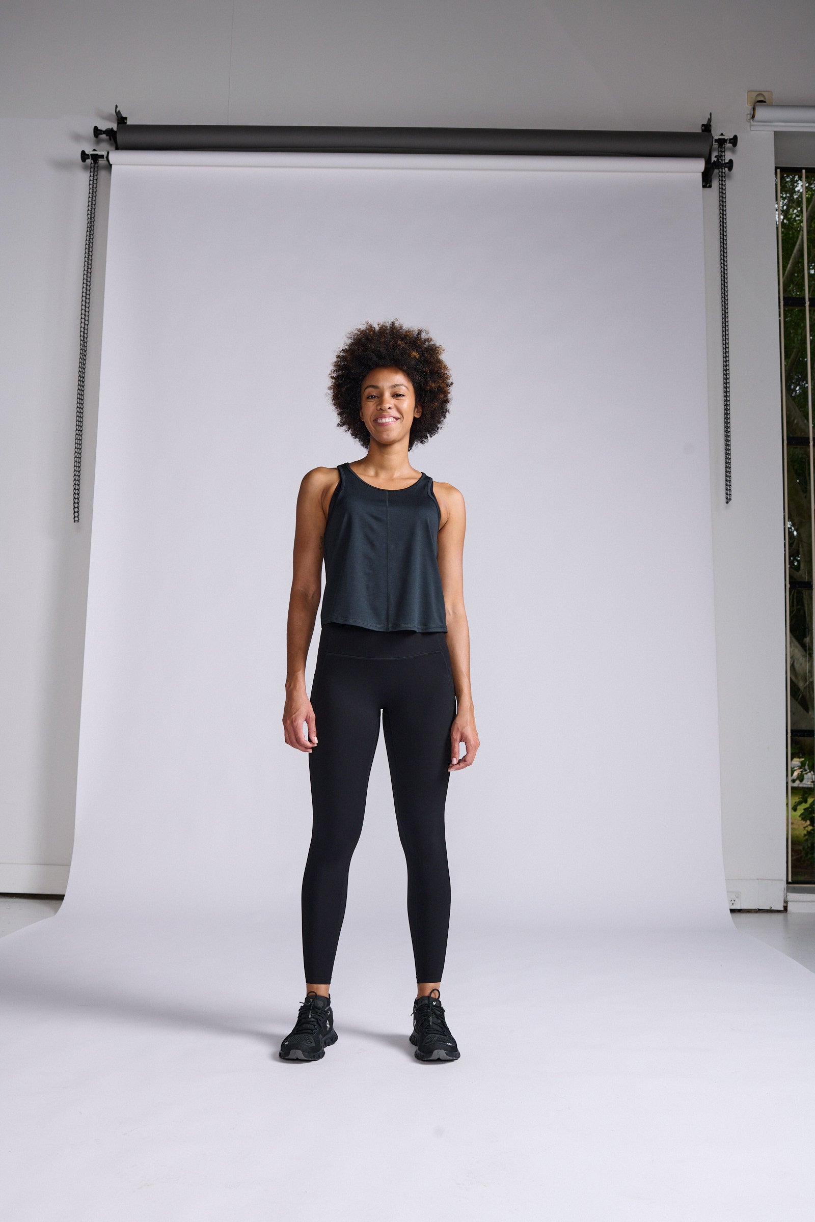 Form Soft Jersey Crop Tank 女士 排汗短版運動背心｜黑