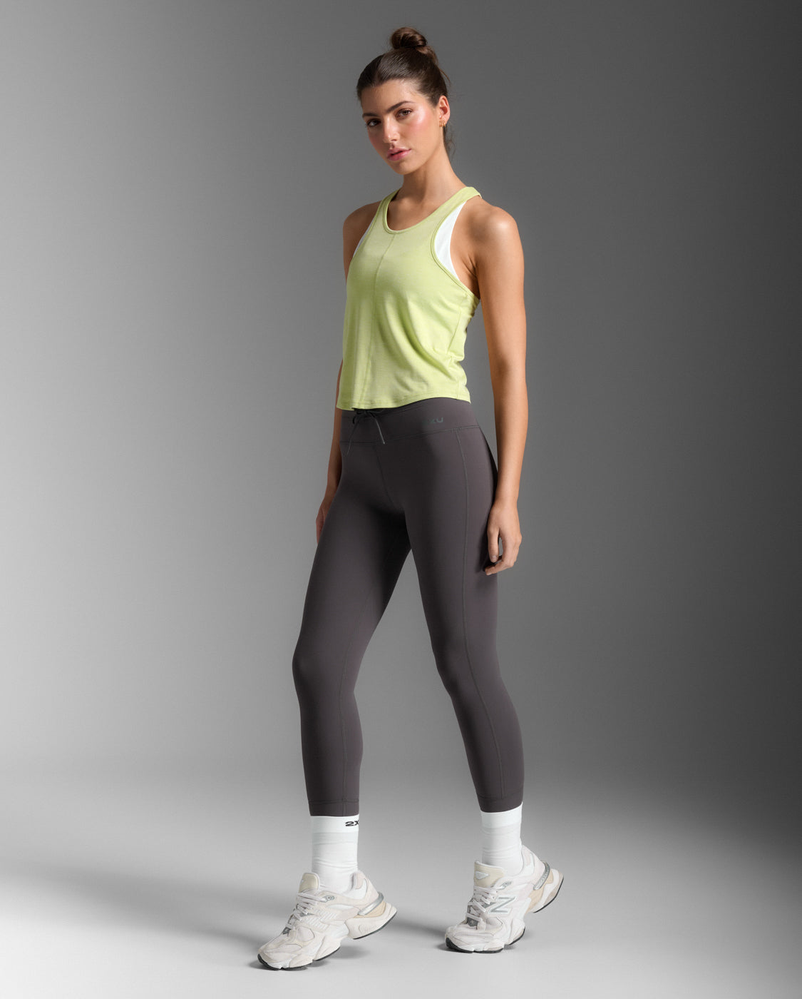 Form Soft Jersey Crop Tank 女士 排汗短版運動背心｜抹茶色