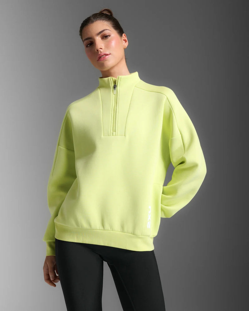 Form Smooth Spacer 1/2 Zip 女士 半開襟長袖上衣｜檸檬綠