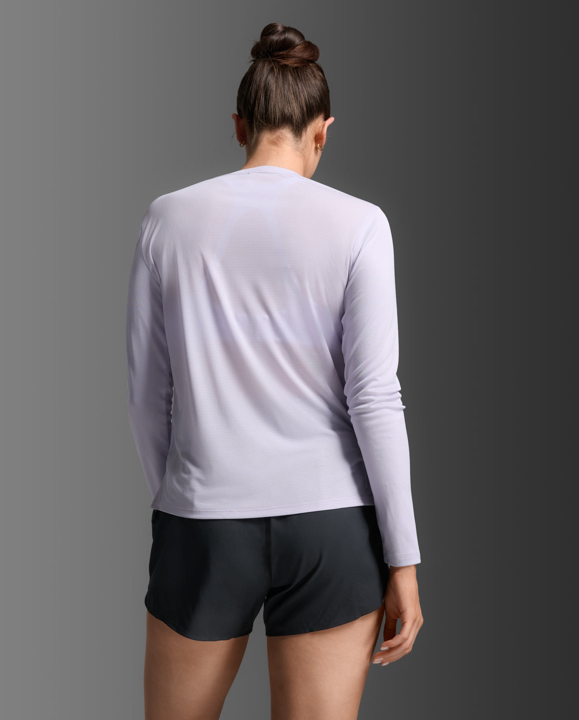 W Aero Long Sleeve 女士 暢跑透氣排汗快乾UPF防曬長袖運動上衣 | 淺紫