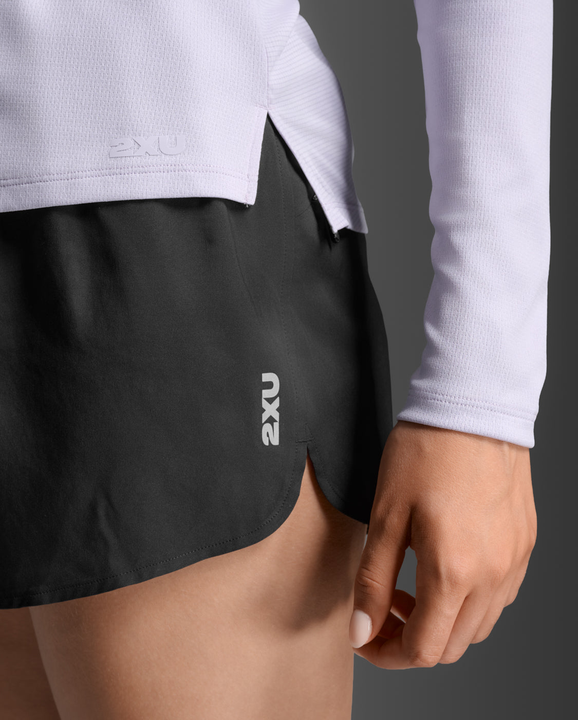 W Aero Long Sleeve 女士 暢跑透氣排汗快乾UPF防曬長袖運動上衣 | 淺紫