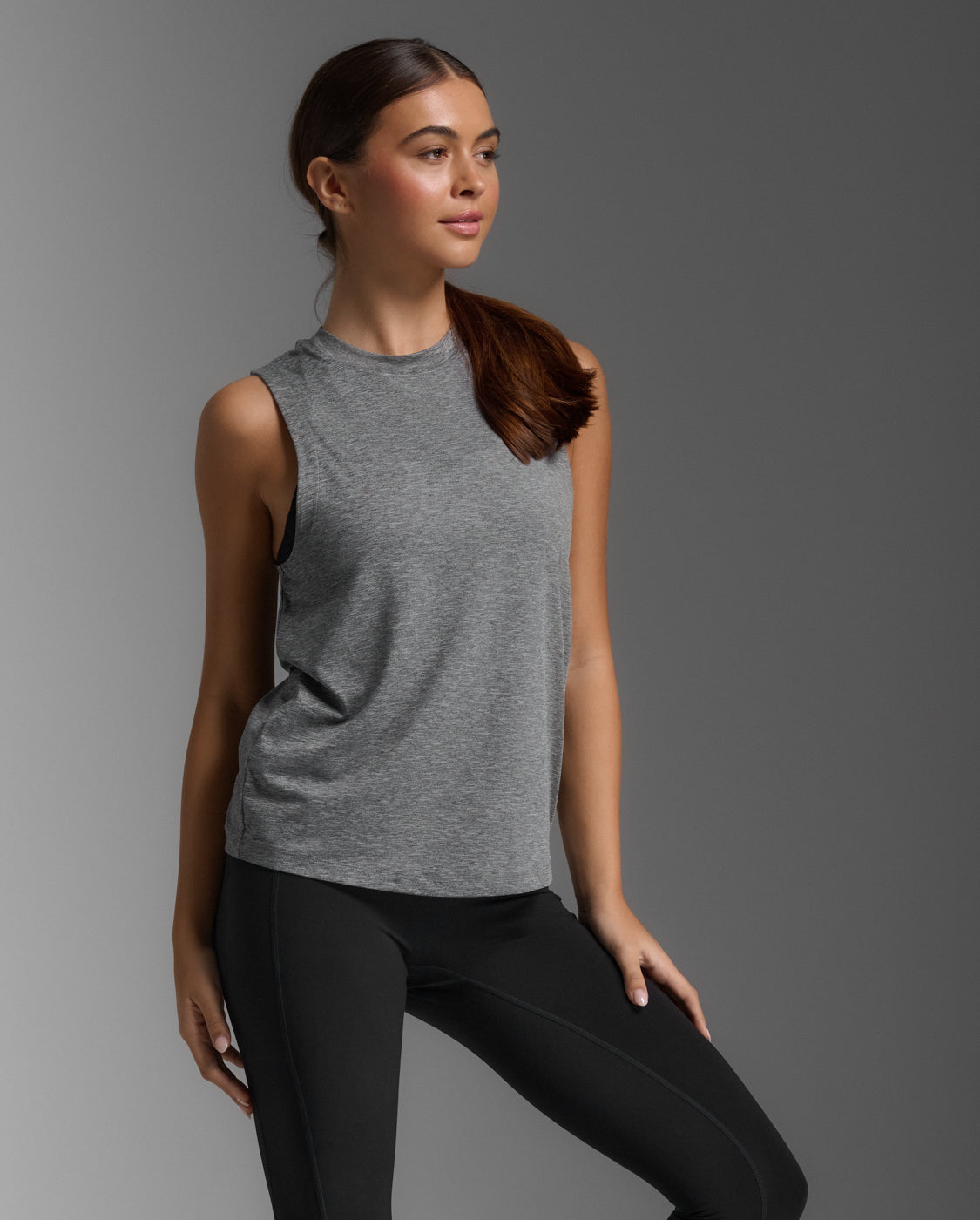Form Soft Jersey Tank 女士 運動背心｜灰