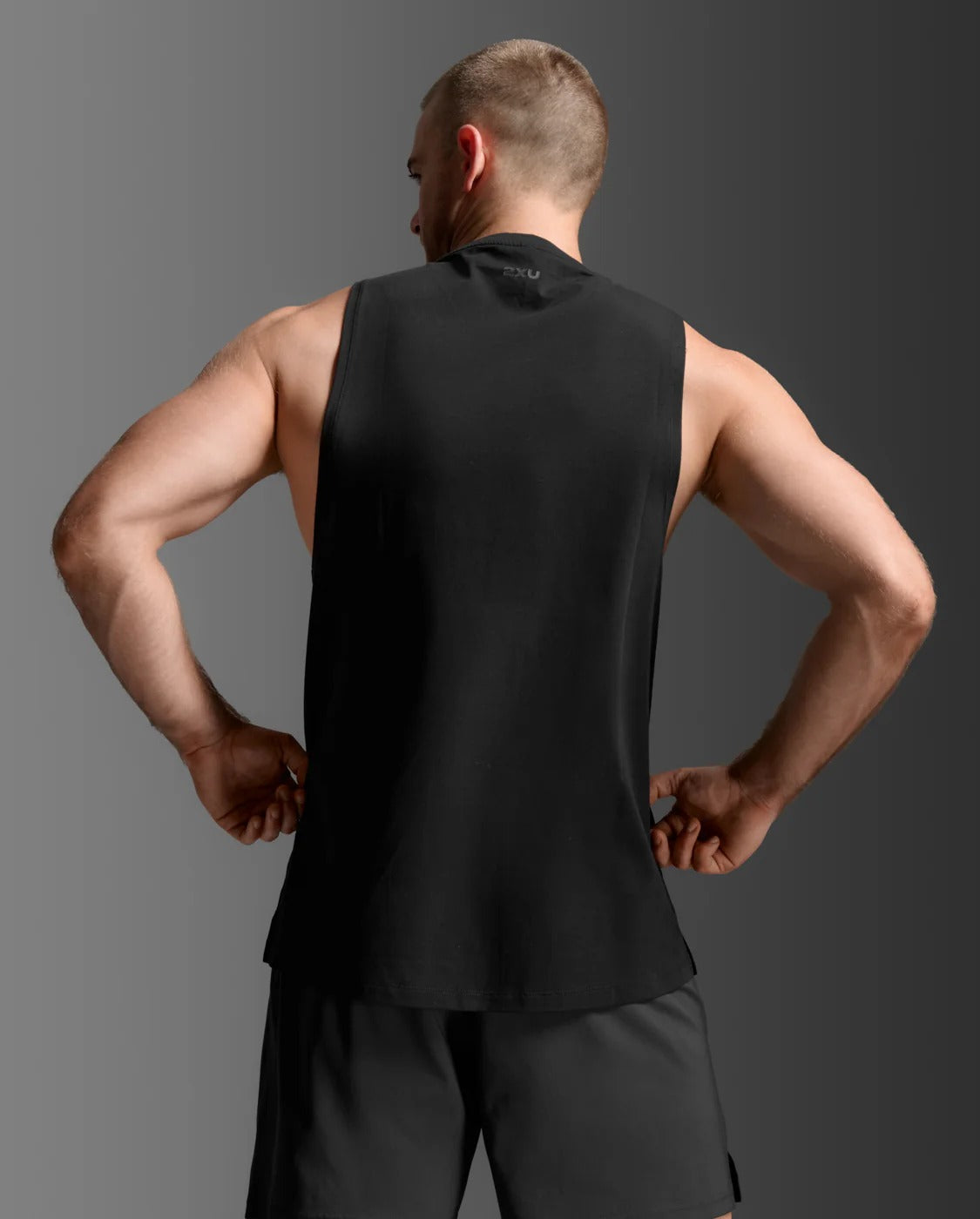 M Motion Cotton Flex Tank 男士 挑戰者柔彈透氣無袖運動背心｜黑