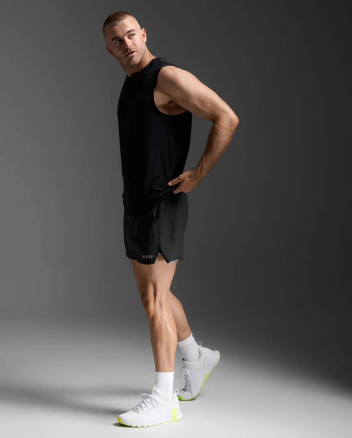 M Signature Soft Jersey Tank 男士 高彈舒適棉質耐磨運動背心 | 黑色