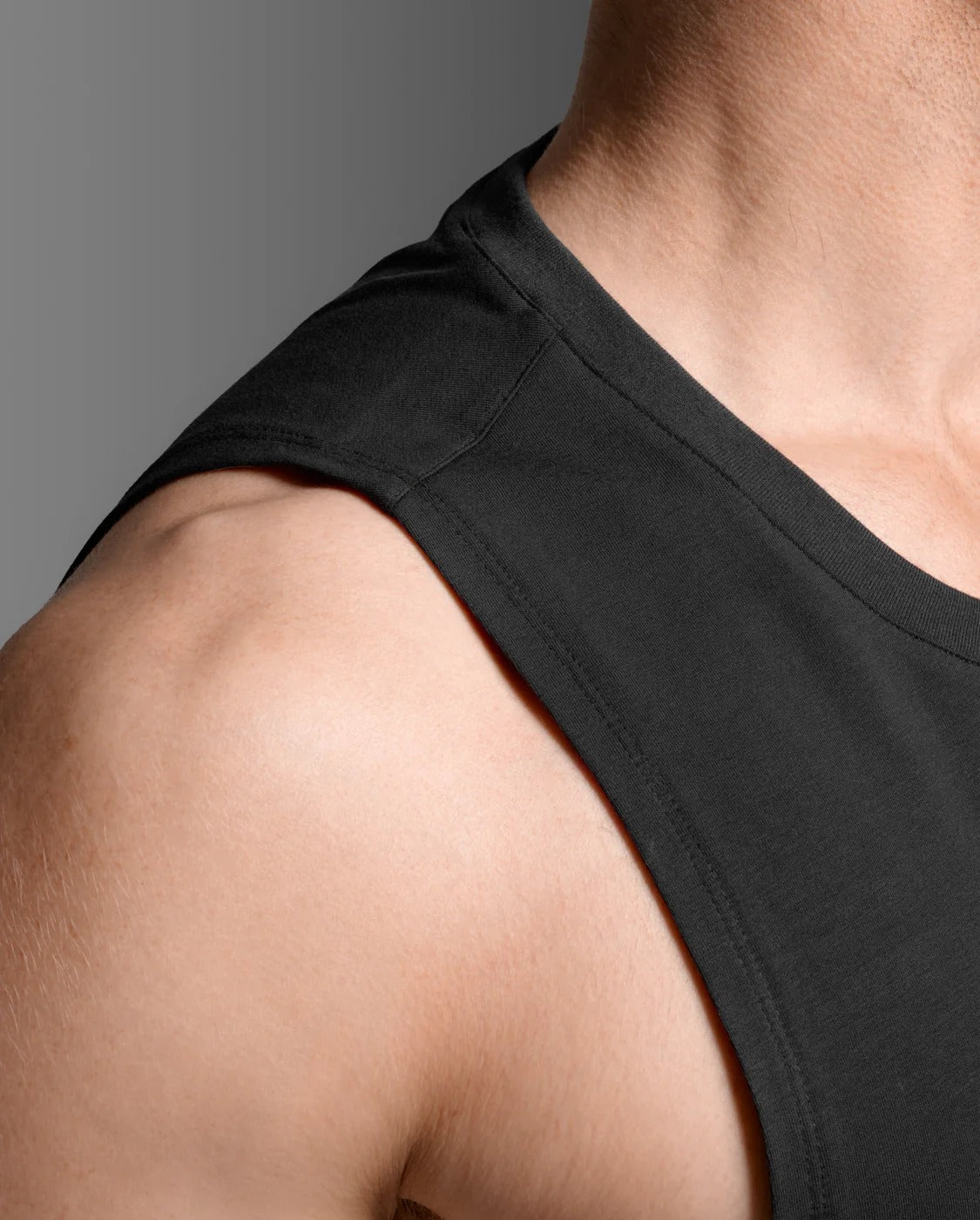 M Motion Cotton Flex Tank 男士 挑戰者柔彈透氣無袖運動背心｜黑