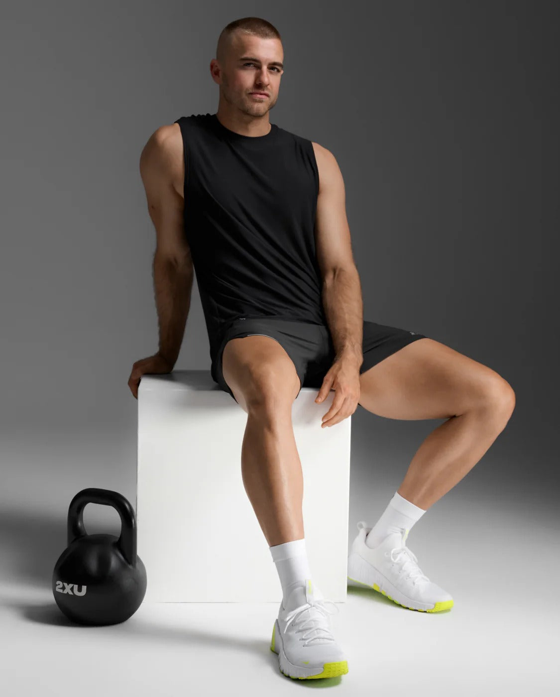 M Signature Soft Jersey Tank 男士 高彈舒適棉質耐磨運動背心 | 黑色