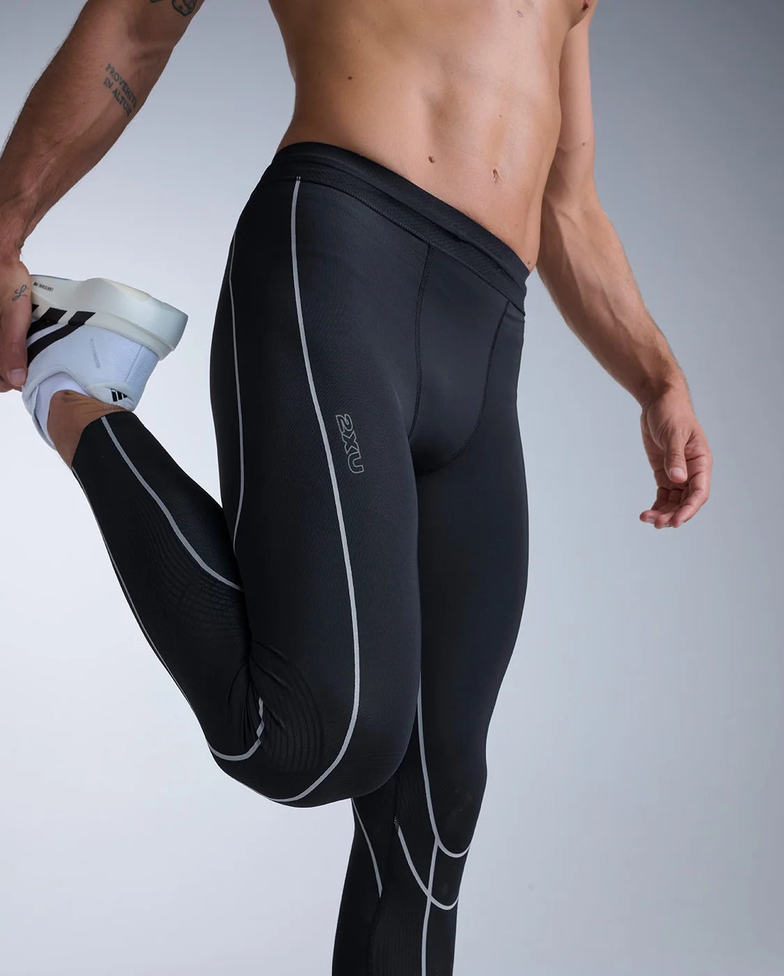 Light Speed Kinesis Compression Tights 男士 MCS壓縮長褲｜黑/白