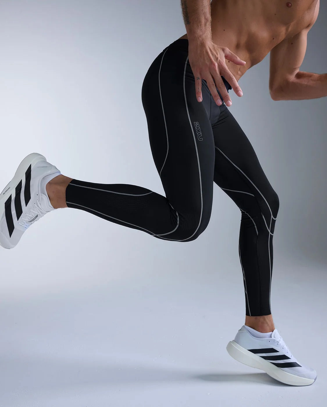 Light Speed Kinesis Compression Tights 男士 MCS壓縮長褲｜黑/白