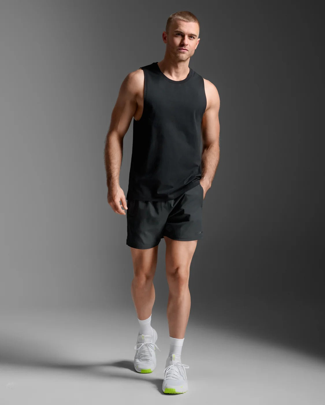 M Motion Cotton Flex Tank 男士 挑戰者柔彈透氣無袖運動背心｜黑