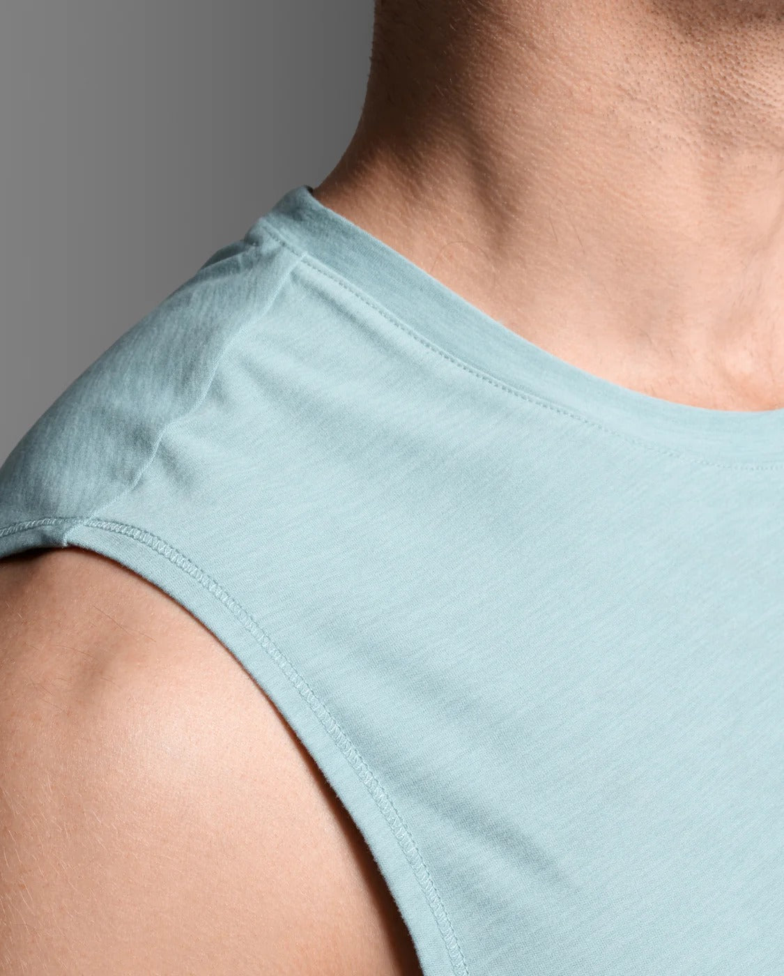 M Signature Soft Jersey Tank 男士 高彈舒適棉質耐磨運動背心 | 天藍